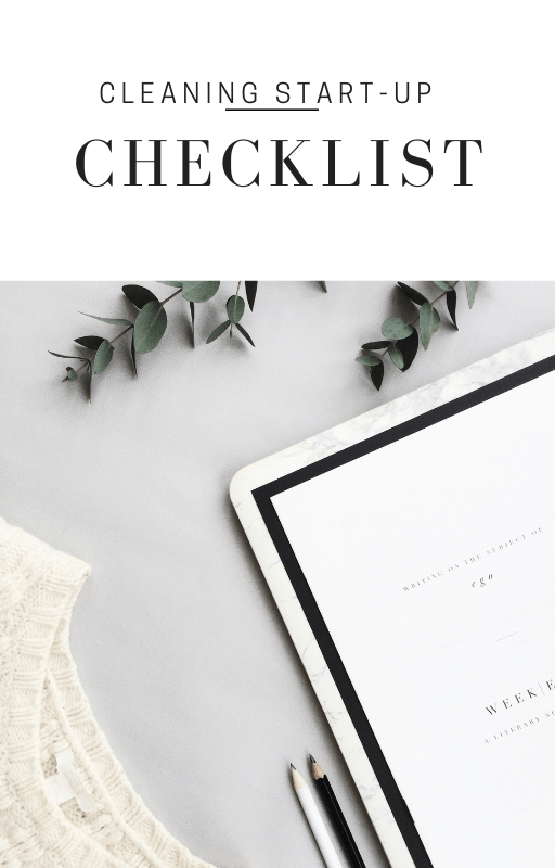 Starting a cleaning business checklist deals
